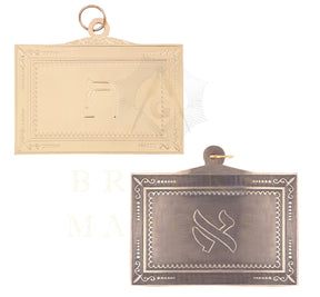 19th Degree Scottish Rite Breastplate - Gold & Antique Silver Plated