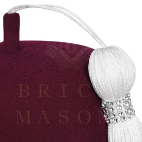 Universal Fez Hat - Maroon Wool With Various Tassel Colors