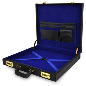 Past Master Blue Lodge Apron Case - Metal Plate Personalization MM/WM SIZE - Bricks Masons