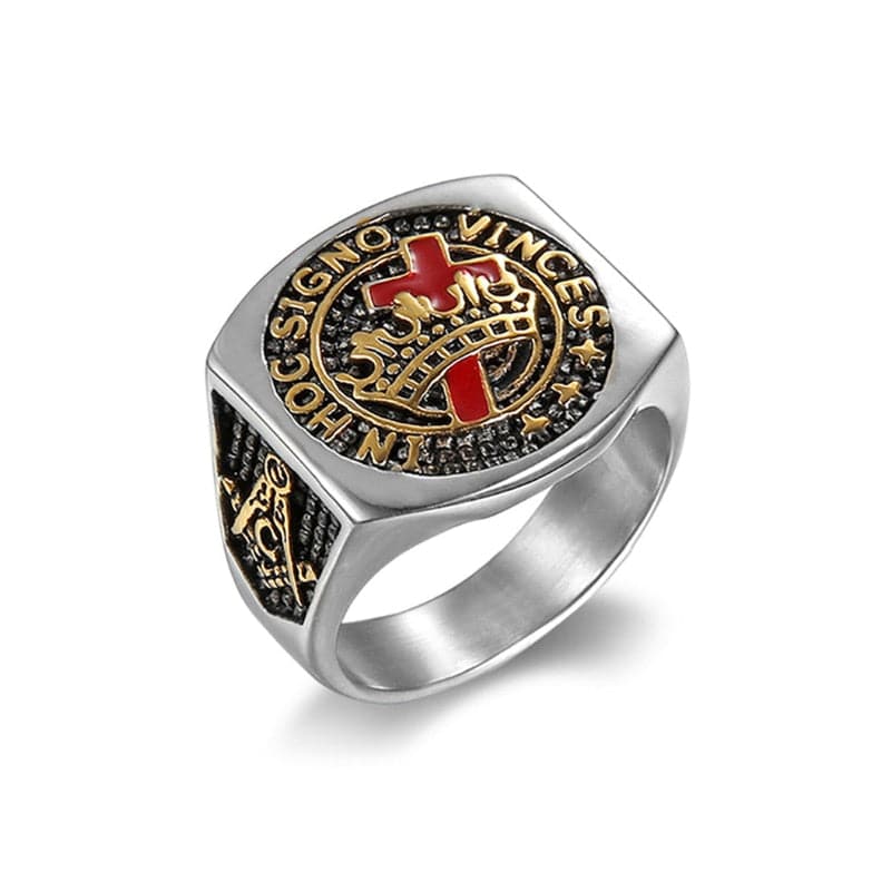 Knights Templar Commandery Ring - IN HOC SIGNO VINCES