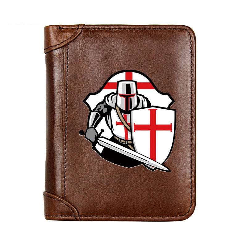 Knights Templar Commandery Wallet - Black/Brown/Coffee