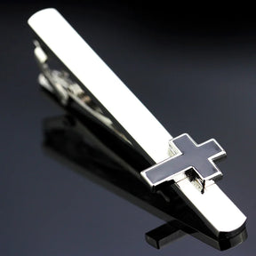 Knights Templar Commandery Tie Clip - Black Cross - Bricks Masons