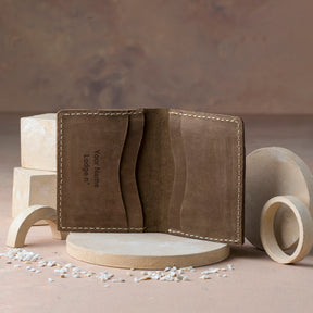 Council Wallet - Handmade Leather - Bricks Masons