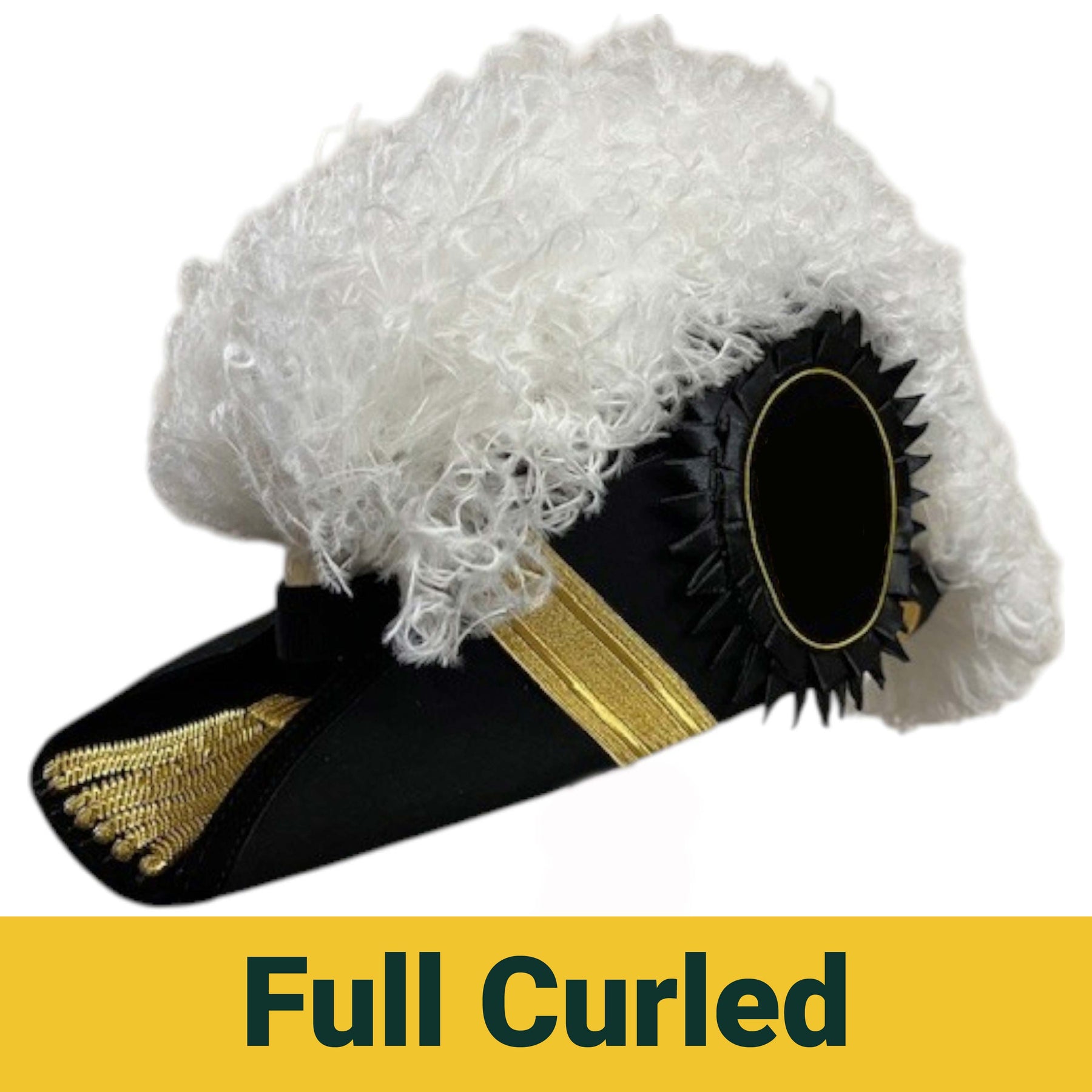 Past Commander Knights Templar Chapeau - All White Plumes - Bricks Masons