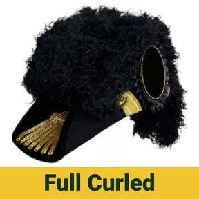 Grand Encampment Officer Knights Templar Chapeau - All Black Plumes - Bricks Masons