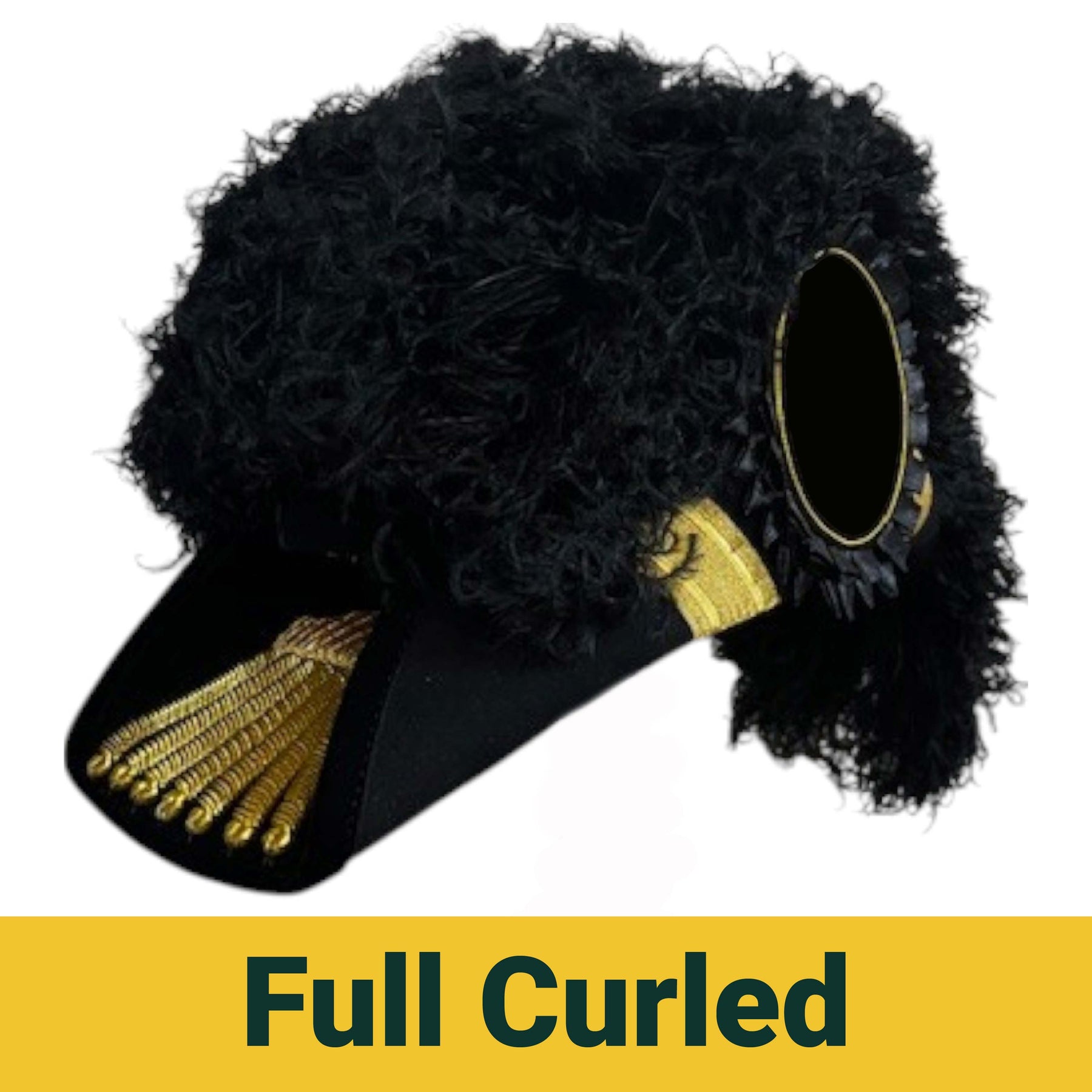 Grand Encampment Knights Templar Chapeau - All Black Plumes