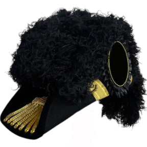Past Commander Knights Templar Chapeau - All Black Plumes