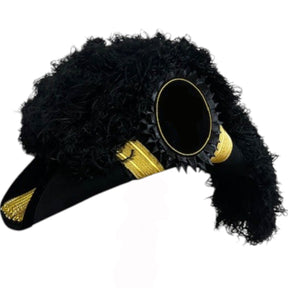 Past Commander Knights Templar Chapeau - All Black Plumes