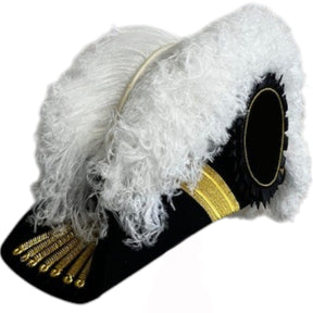 Past Commander Knights Templar Chapeau - All White Plumes
