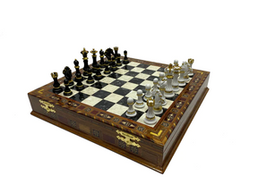 Grand Master Blue Lodge Chess Set - 16.5" (42cm) - Bricks Masons