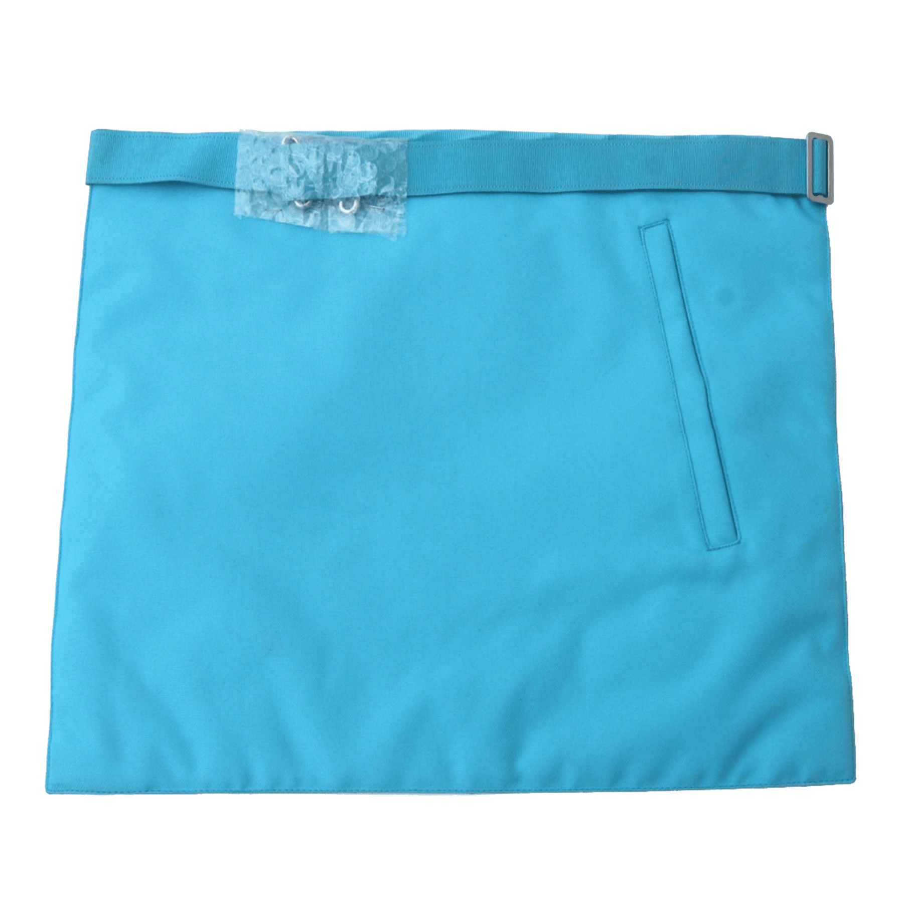 Master Mason Blue Lodge French Apron - Sky Blue Silk & Moire Moon & Sun