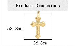 Knights Templar Commandery Necklace - Silver & Gold Cross-Shaped Pendant - Bricks Masons