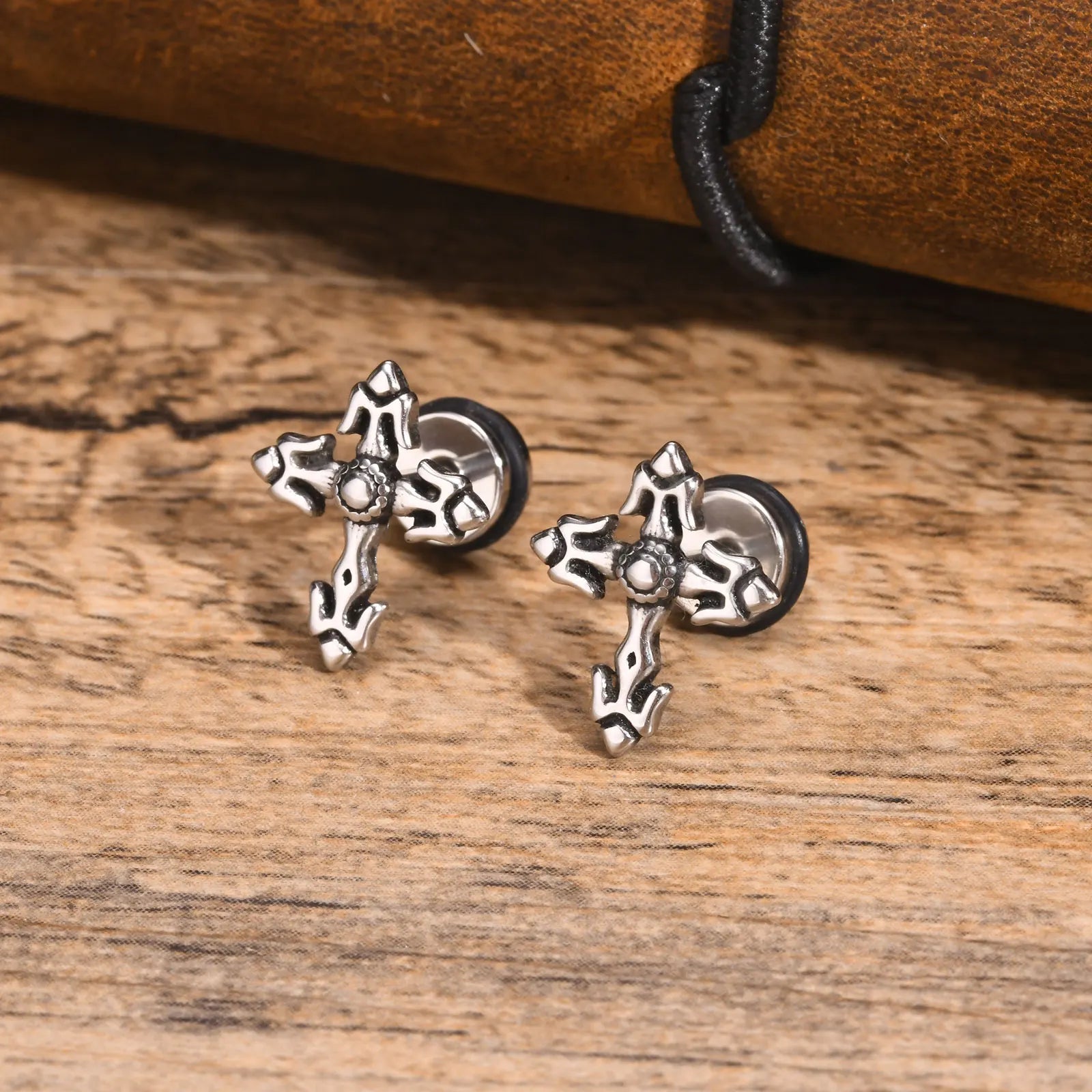 Knights Templar Earring - Waterproof Stainless Steel Stud Earrings