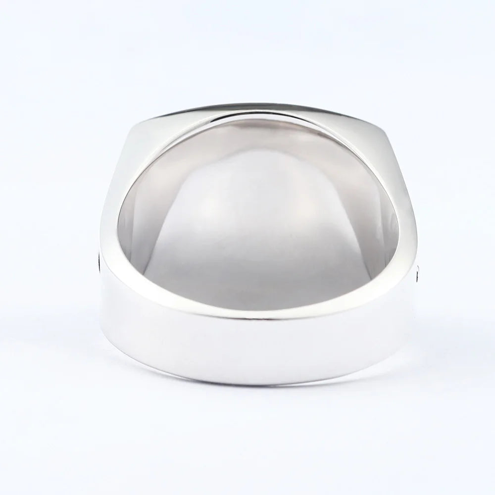 Anillo de la Logia Azul de Past Master - Cuadrado y Compás Cuadrante G Anillo de plata de ley