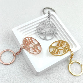 Ancient Israel Keychain - Tree of Life Pendant - Bricks Masons