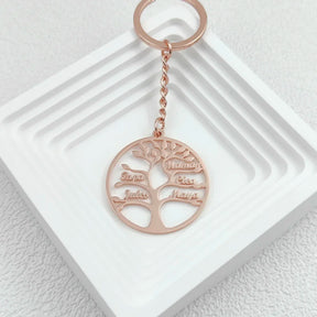 Ancient Israel Keychain - Tree of Life Pendant - Bricks Masons