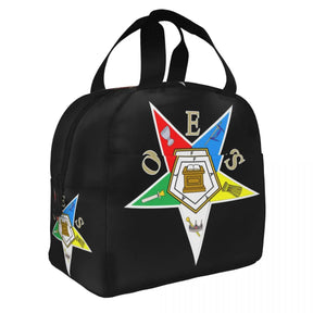 OES Lunch Bag - Thermal Foil Office Tote - Bricks Masons