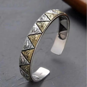 Ancient Egypt Bracelet - Silver Color Egyptian Horus Eye - Bricks Masons