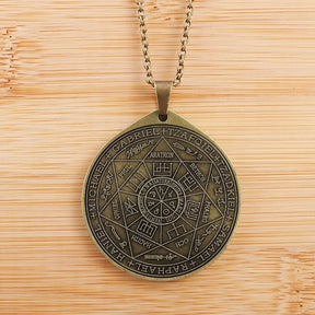 Ancient Israel Pendant - Solomon Seven-Pointed Star - Bricks Masons