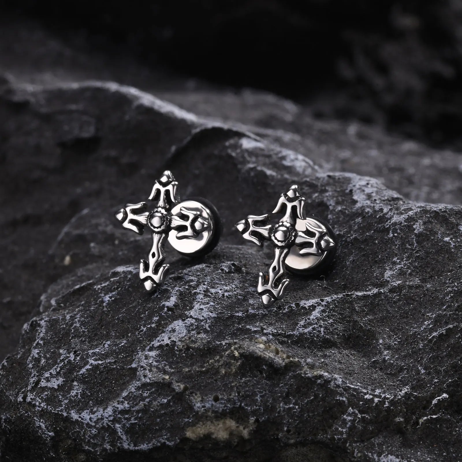 Knights Templar Earring - Waterproof Stainless Steel Stud Earrings