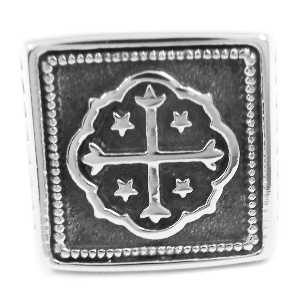 Knights Templar Ring - Saint Benedict Stainless Steel