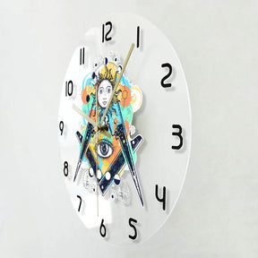 Master Mason Blue Lodge Clock - LED Printed All Seeing Eye