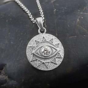 Eye Of Providence Necklace - Eye of Horus Sterling Silver - Bricks Masons