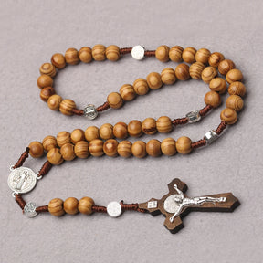 Knights Templar Bracelet - Saint Benedict Cross Prayer Beads