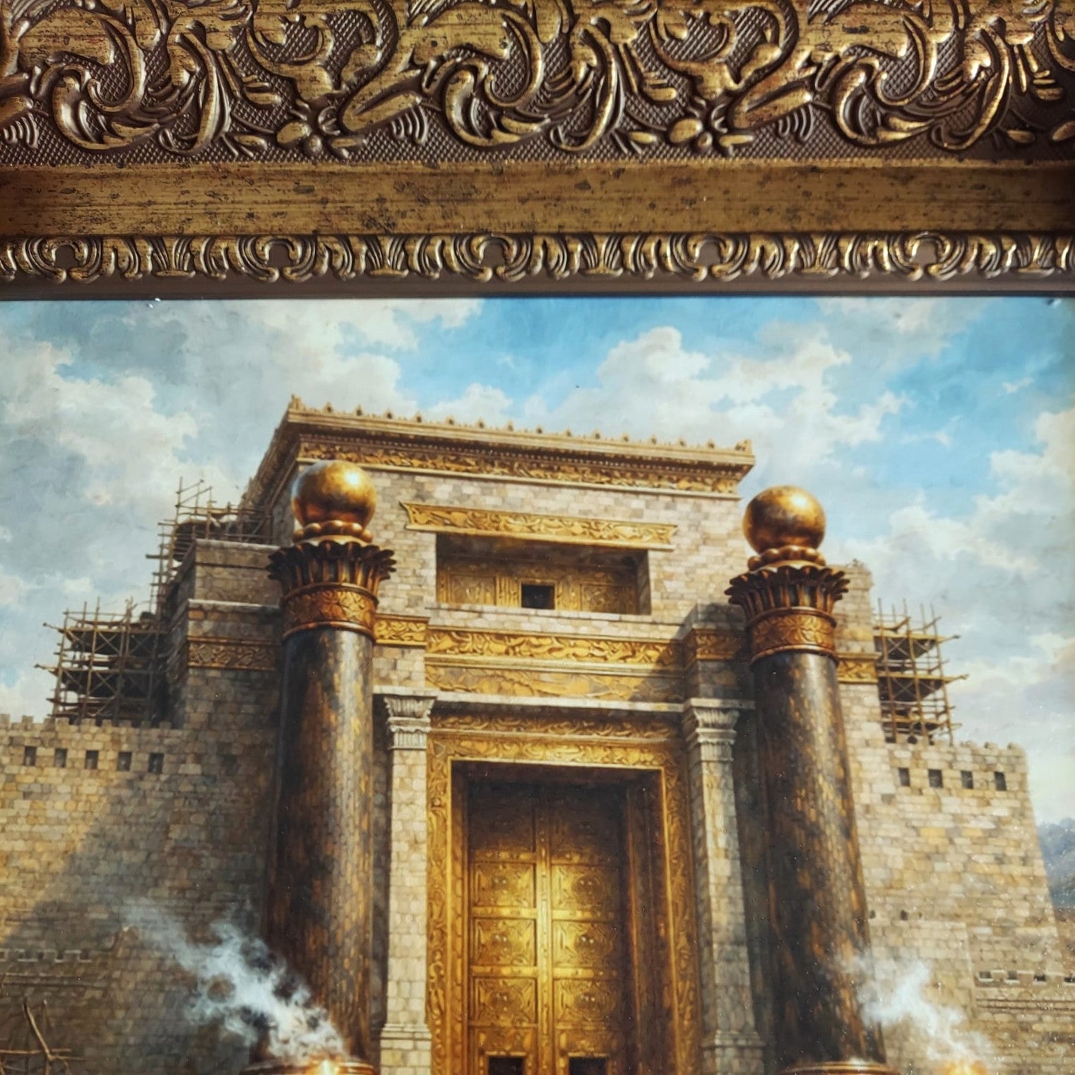 Masonic Canvas - The Building of the Temple - Bricks Masons