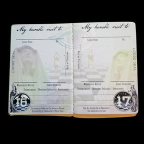 Master Mason Blue Lodge Passport - Blue & Gold Square & Compass