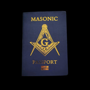 Master Mason Blue Lodge Passport - Blue & Gold Square & Compass