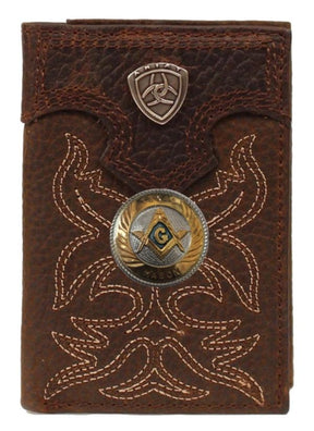 Master Mason Blue Lodge Wallet - Ariat Premium Shield