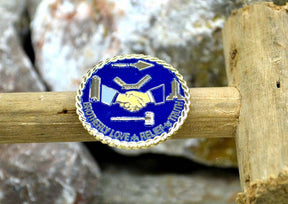 Blue Lodge Lapel Pin - Brotherly Love Relief Truth - Bricks Masons
