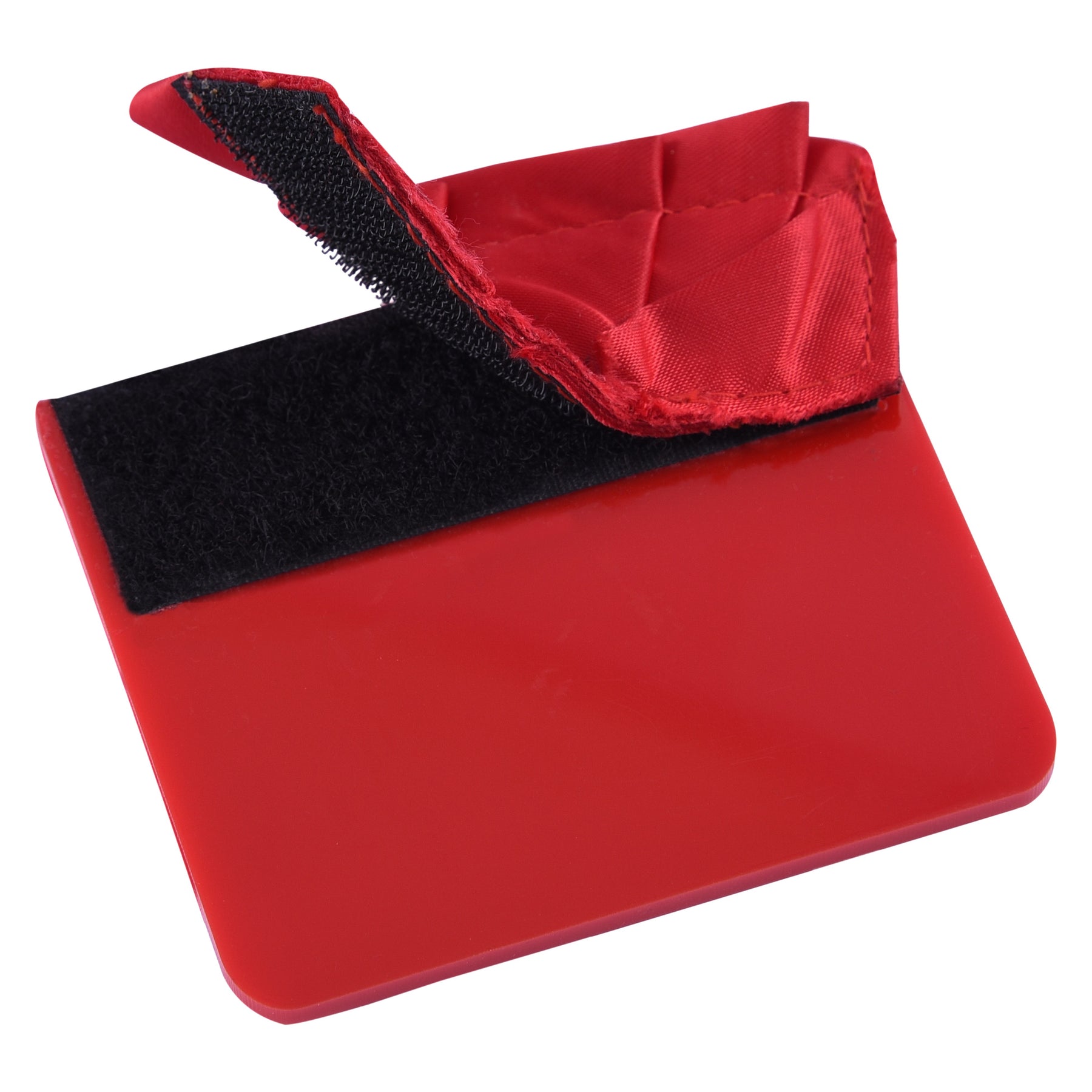 Chapter Pocket Square - Red Plastic Fabric Customizable