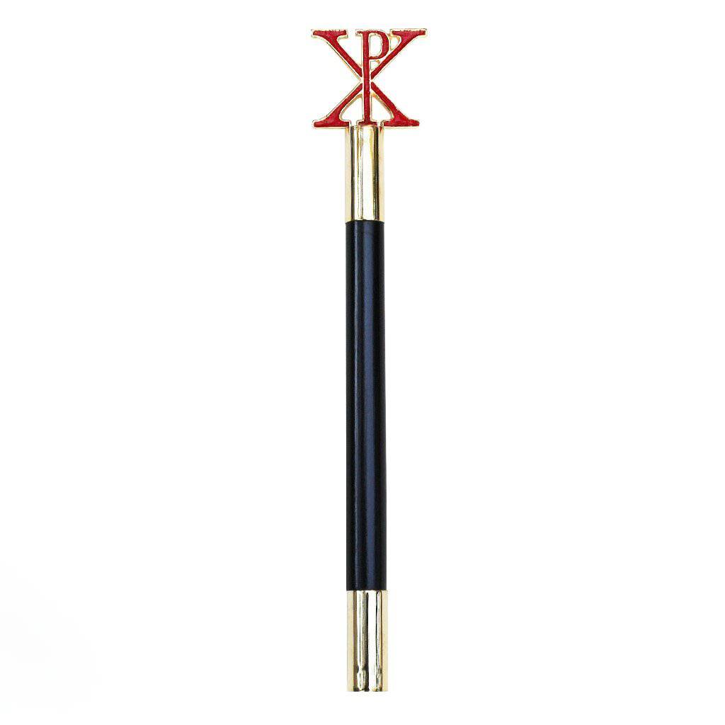 Commander Red Cross of Constantine Baton - Black Color - Bricks Masons