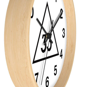 33rd Degree Scottish Rite Clock - Wooden Frame