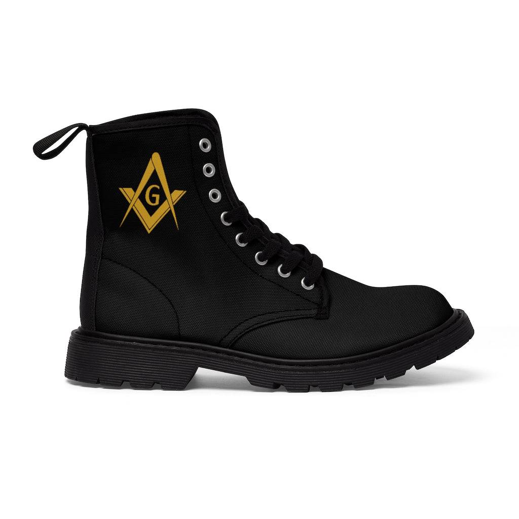 Master Mason Blue Lodge Boot - Black Canvas