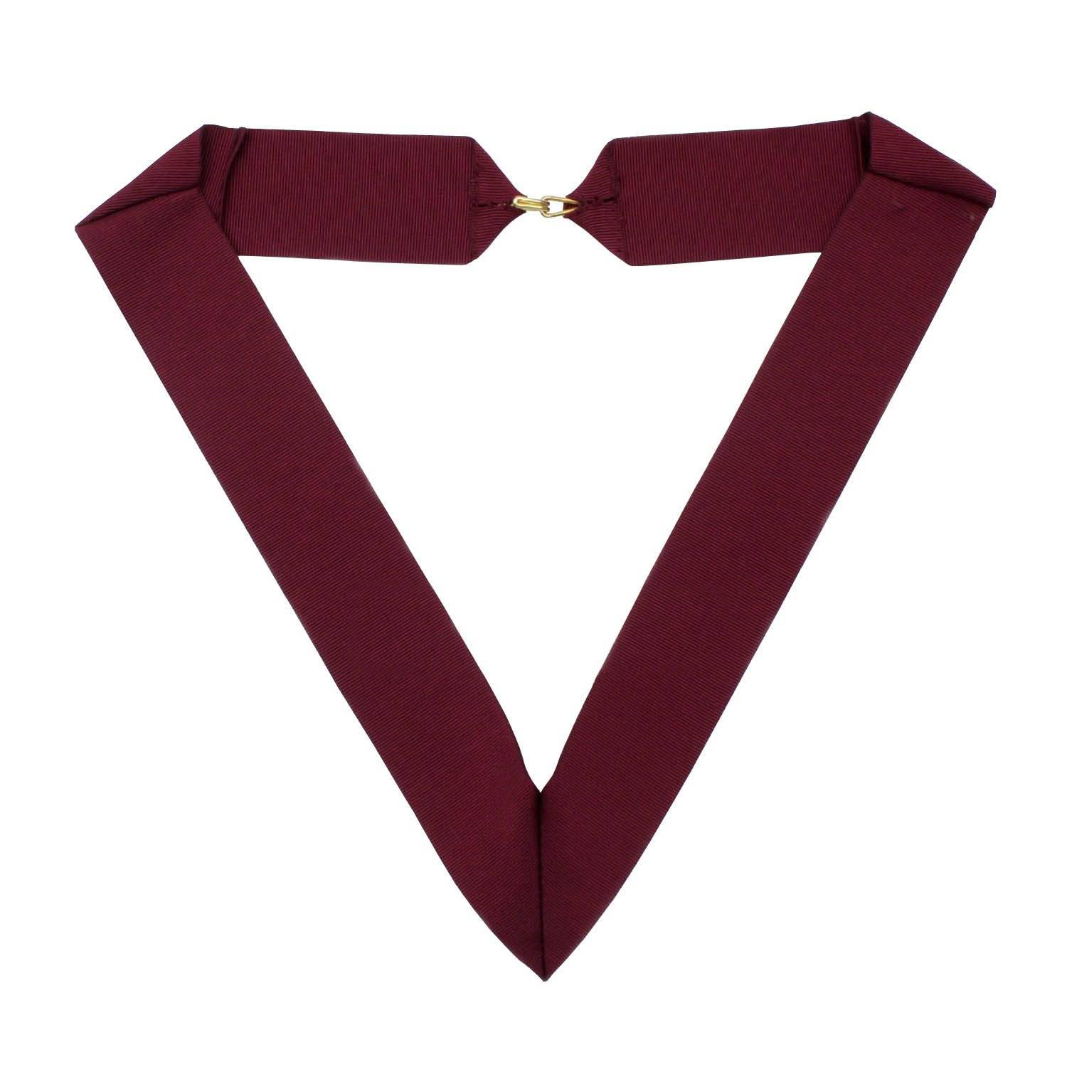 District Royal & Select Masters Collarette - Maroon - Bricks Masons