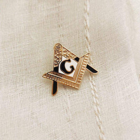 Entered Apprentice Blue Lodge Lapel Pin - Square and Compass G - Bricks Masons