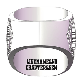 Master Mason Blue Lodge Ring - White Gold Plated With Rhinestones - Bricks Masons