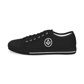 Master Mason Blue Lodge Sneaker - Black & White Low-Top