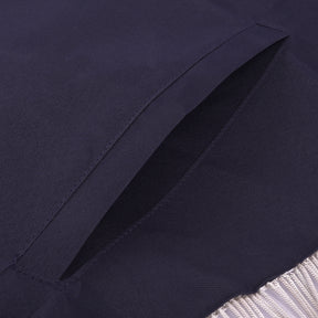 Grand Past Master Blue Lodge Apron - Blue Velvet With Silver Rayon Fringe - Bricks Masons