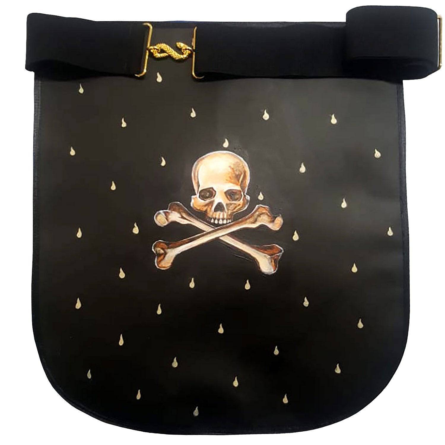 Hand-Painted Apron - Custom Scottish Rite - Bricks Masons