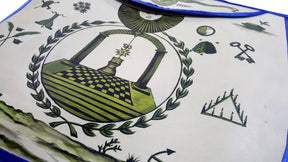 Hand-Painted Apron - History Edition: Masonic Apron of Meriwether Lewis Circa 1800 - Bricks Masons