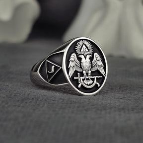 32nd Degree Scottish Rite Ring - - Bricks Masons
