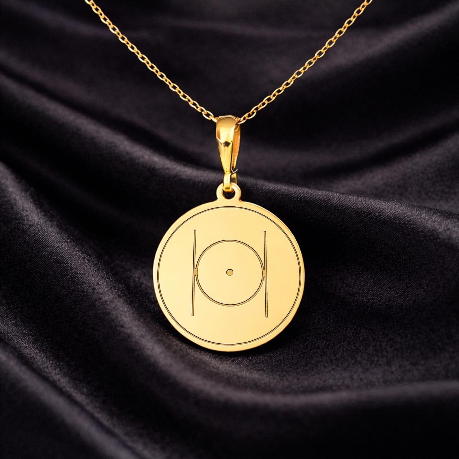 Masonic Necklace - Point Within a Circle With Customization - Bricks Masons
