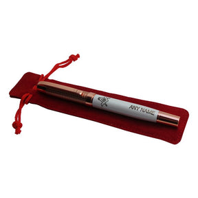 Master Mason Blue Lodge Pen - 18k Rose Gold Initials Engraving