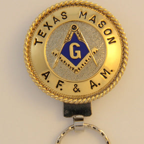 Master Mason Blue Lodge Keychain - Handcrafted Texas Mason AF & AM