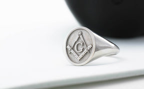 Master Mason Blue Lodge Ring - 10K to 18k Gold