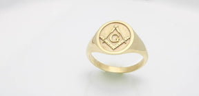 Master Mason Blue Lodge Ring - 10K to 18k Gold